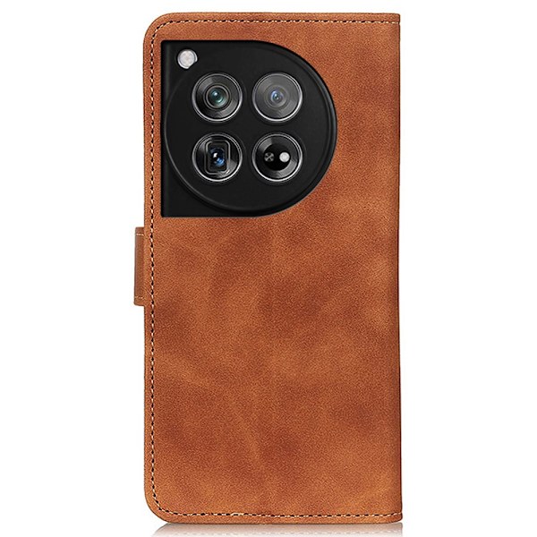 SKALO OnePlus 12 5G KHAZNEH Plånboksfodral i PU-Läder - Brun Brun