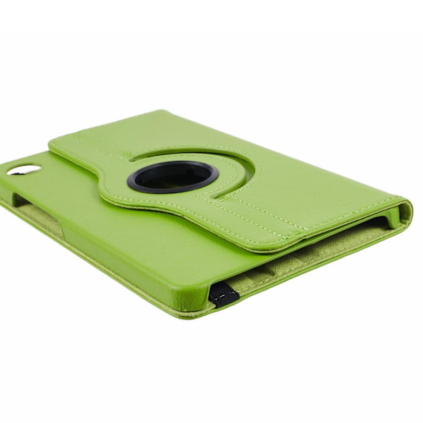 SKALO Samsung Tab A9 360 Litchi Suojakotelo - Vihreä Green