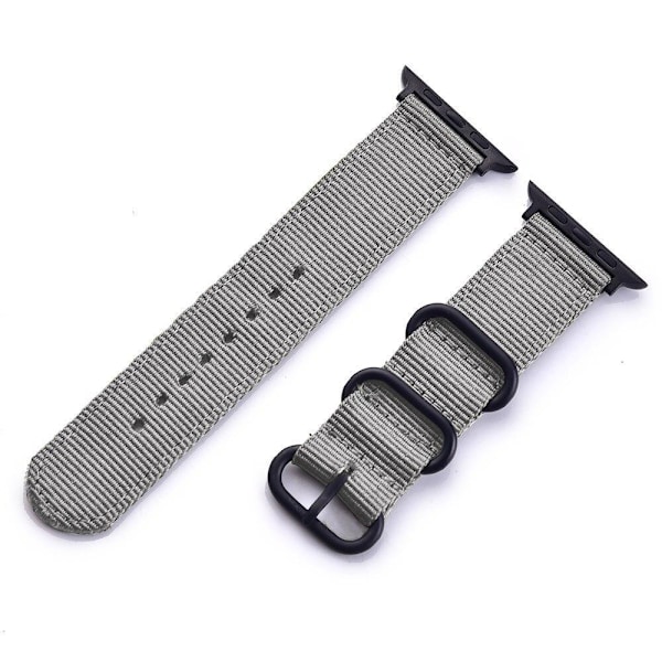 SKALO Nato-ranneke Nylon Apple Watch SE 40mm - Valitse väri Grey