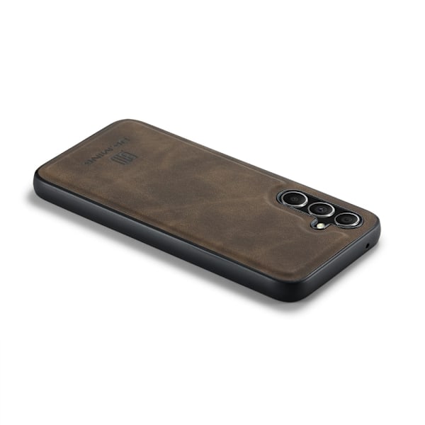 DG MING Samsung A56 5G Premium PU-Läder Hybrid Skal - Mörkbrun Mörkbrun