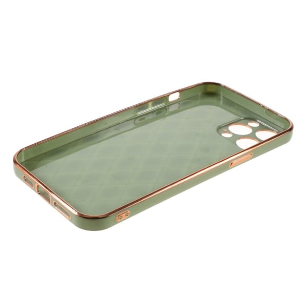 SKALO iPhone 13 Quiltet TPU Cover - Lysegrøn Light green