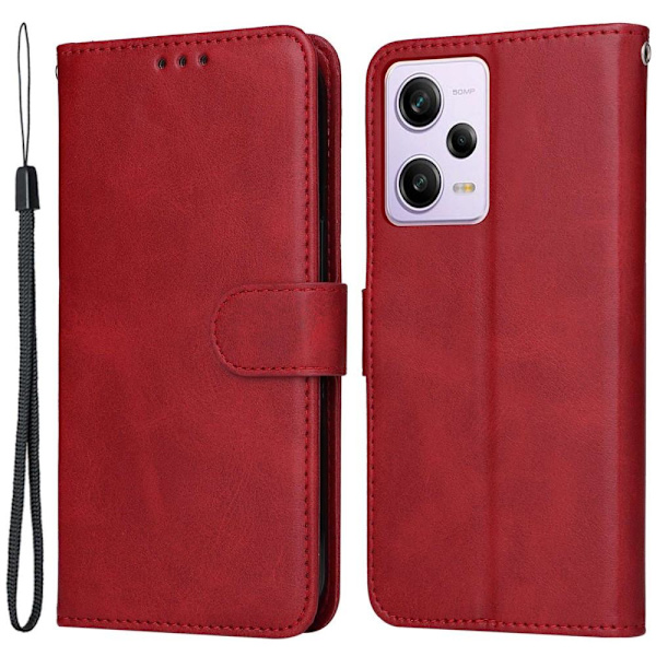 SKALO Xiaomi Redmi Note 12 Pro 5G Plånboksfodral i PU-Läder - Röd Röd