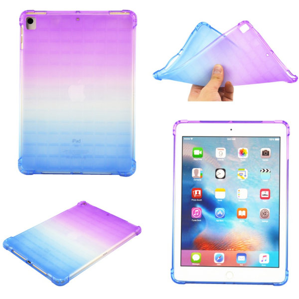 SKALO iPad 10.2 Gradient TPU Cover - Lilla-Blå Multicolor