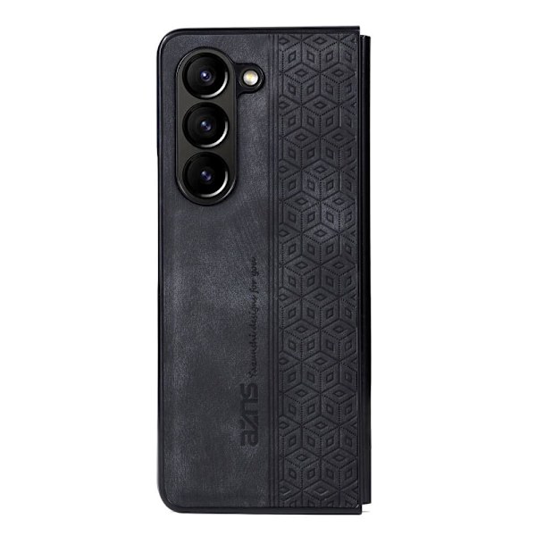 SKALO Samsung Z Fold5 AZNS PU-Läder Skal - Svart Svart