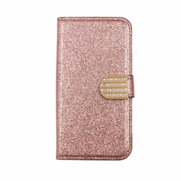 Glitter design Plånboksfodral till iPhone X/XS - fler färger Rosa guld