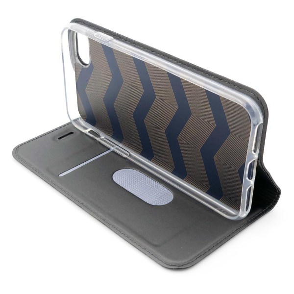 SKALO iPhone SE (2020/2022) Plånboksfodral Ultratunn design - Fl Mörkgrå