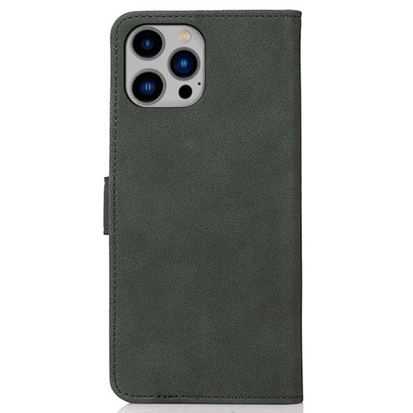 SKALO iPhone 16 Pro Max KHAZNEH Pungetui i PU-læder - Grøn Green