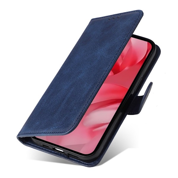 SKALO Google Pixel 9a PU-læder Flip Cover - Vælg farve Blue