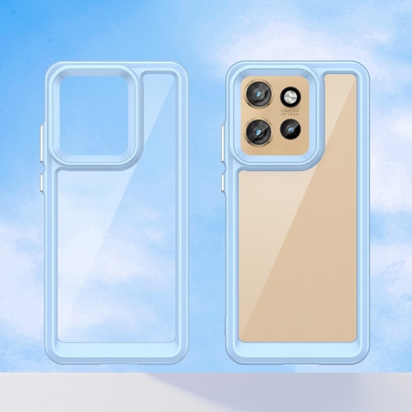 SKALO Motorola Edge 50 Neo 5G Color Bumper Skal - Blå Blå