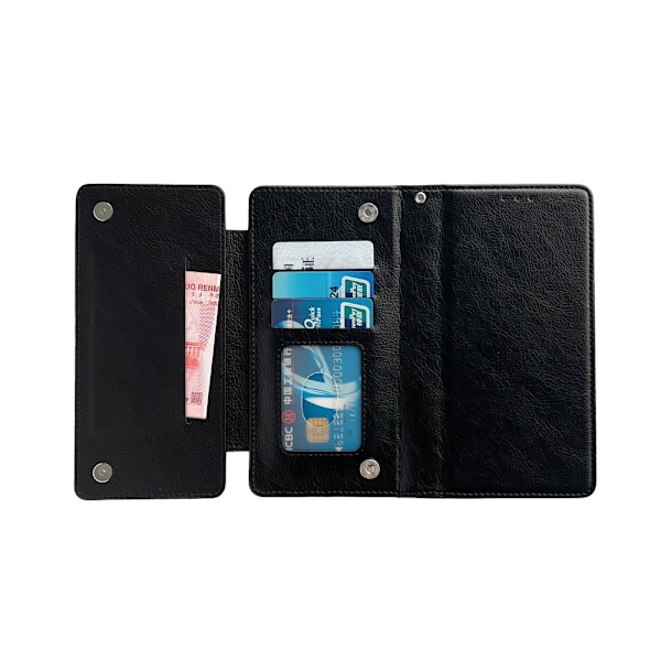 SKALO Google Pixel 9a 2-in-1 Magneettinen Irrotettava Lompakkokotelo - Musta Black