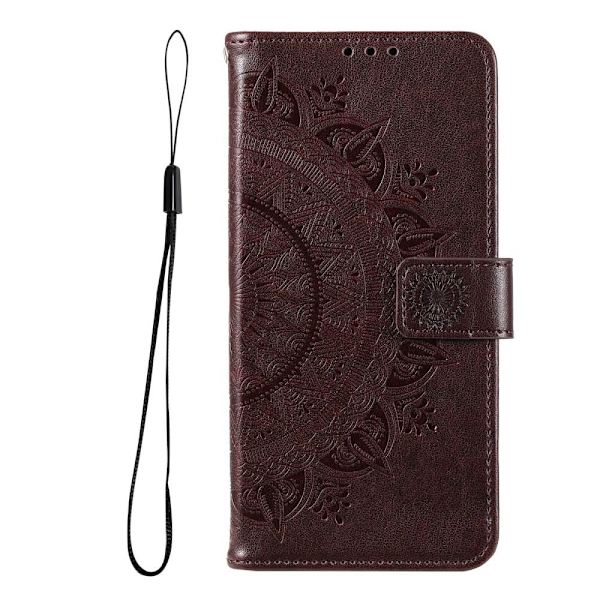 SKALO Samsung A53 5G Mandala Flip Cover - Mørkebrun Dark brown