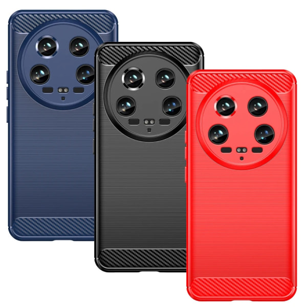 SKALO Xiaomi 14 Ultra 5G Armor Carbon Stødsikker TPU-cover - Vælg farve Black