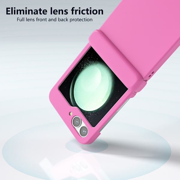 SKALO Samsung Z Flip6 Ultratynd Skin-touch Fold Cover - Pink Pink