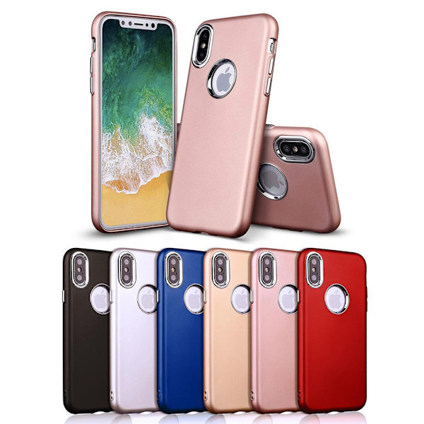 iPhone X/Xs | TPU-Skal Metallknappar - fler färger Svart