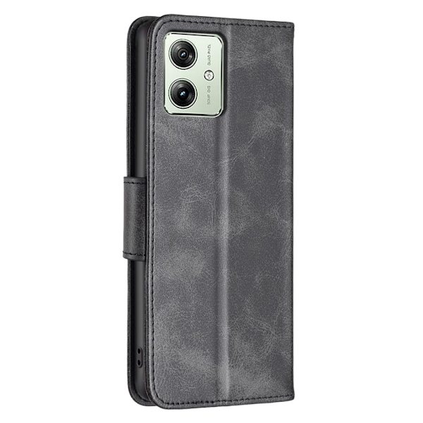 SKALO Motorola Moto G54 5G Plånboksfodral i PU-Läder - Svart Svart