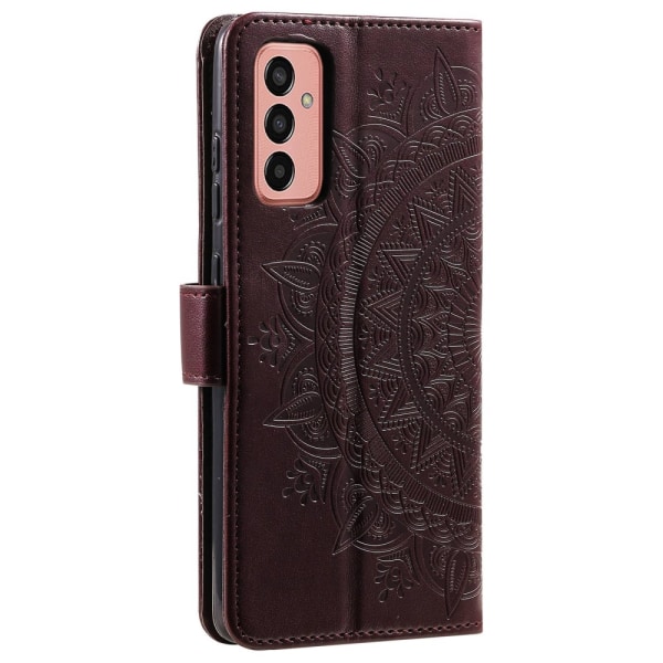 SKALO Samsung A14 4G/5G Mandala Flip Cover - Brun Brown