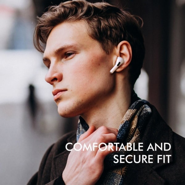 AHASTYLE AirPods Pro 1/2 Öronkuddar i Silikon Svart - Large Svart