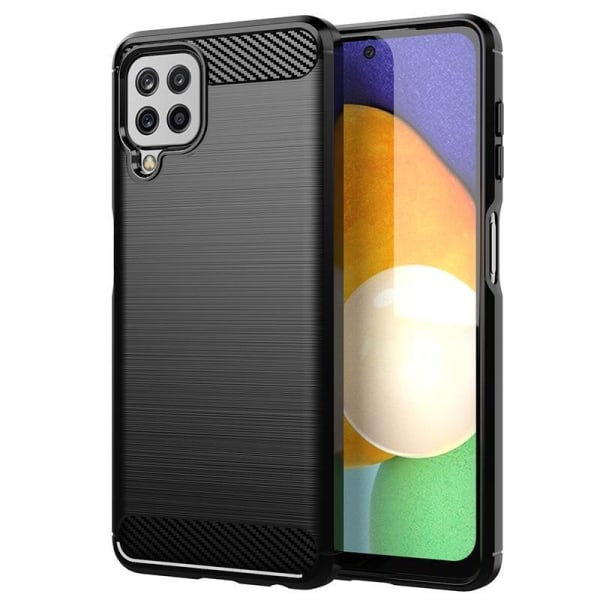SKALO Samsung A22 4G Armor Carbon Stødsikker TPU-cover - Vælg farve Black