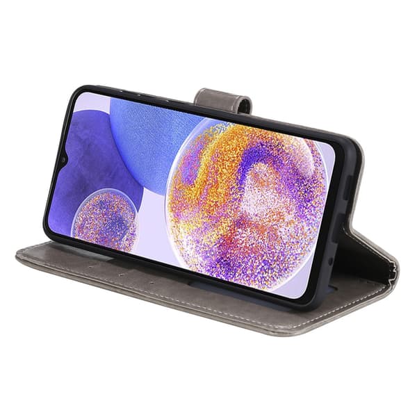 SKALO Samsung A23 5G Mandala Plånboksfodral - Grå grå