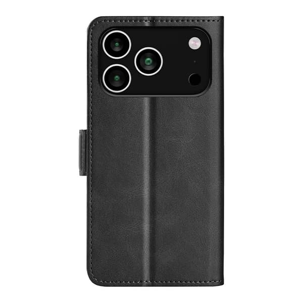 SKALO iPhone 17 Pro Premium ID Flip Cover - Sort Black