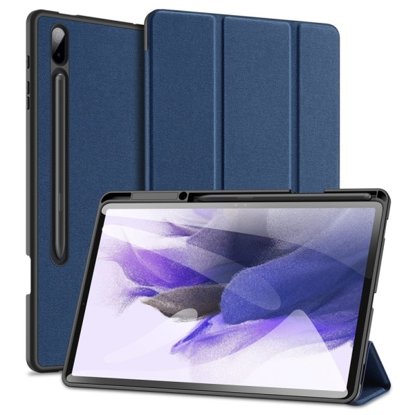 DUX DUCIS Samsung Tab S7+/S7 FE/S8+ DOMO Series Trifold Suojakotelo - Sininen Blue