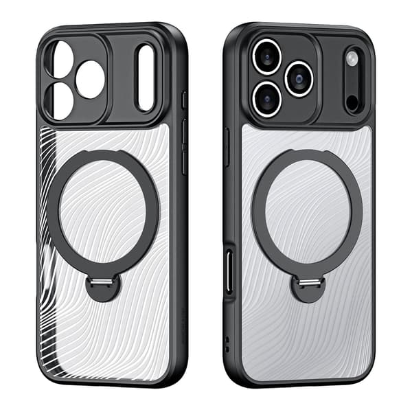 DUX DUCIS iPhone 17 Pro Max Aimo Series Kickstand Cover - Sort Black