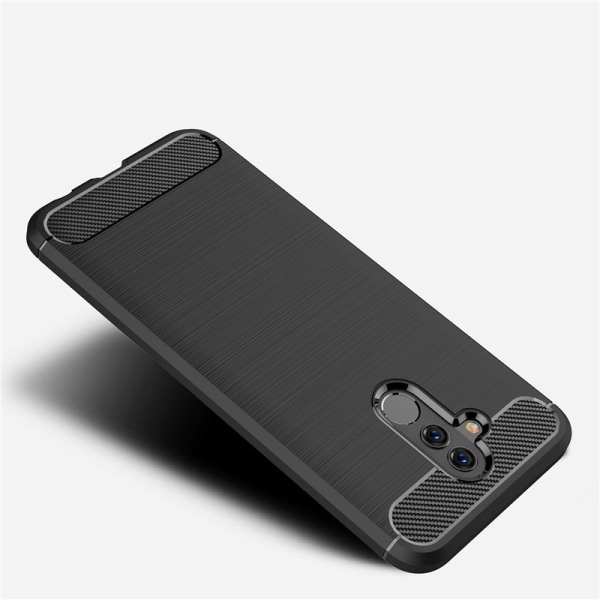 Iskunkestävä Armor Carbon TPU-kotelo Huawei Mate 20 Lite - enemmän väriä Black