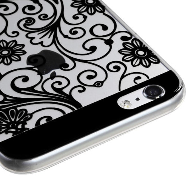 Flower Silicone TPU-kuori iPhone 6 / 6S:lle - enemmän värejä Cerise