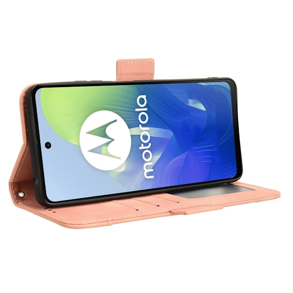 SKALO Motorola Moto E14 4G 6-lokeroa Lompakkokotelo - Pinkki Pink
