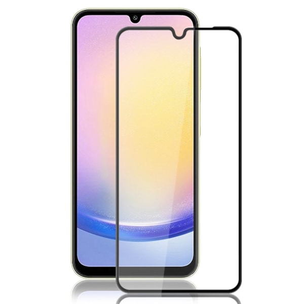 2-PAK SKALO Samsung A26 FULL-FIT Hærdet Glas Skærmbeskyttelse - Sort Black