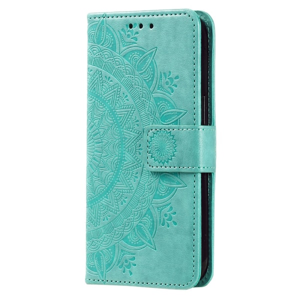 SKALO Xiaomi Redmi 13C 4G Mandala Flip Cover - Turkis Turquoise