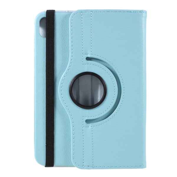SKALO iPad Mini (2021) 360 Litchi Flip Cover - Turkis Turquoise