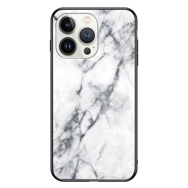 SKALO iPhone 16 Pro Marmori karkaistu lasi TPU-suojakuori - #2 Multicolor