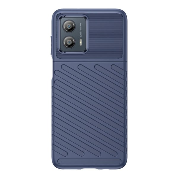SKALO Motorola Moto G53 5G Twill TPU skal - Blå Blå