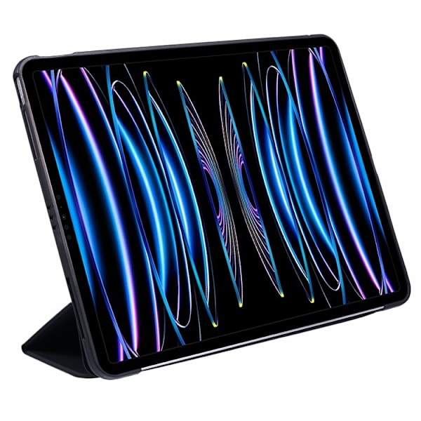 SKALO iPad Pro 12.9 (Gen 4/5/6) Trifold Flip Cover - Sort Black