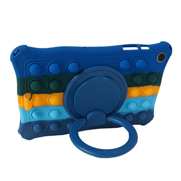 SKALO Samsung Tab A9+ Stødresistent Armor Popit silikone Cover - Blå Blue