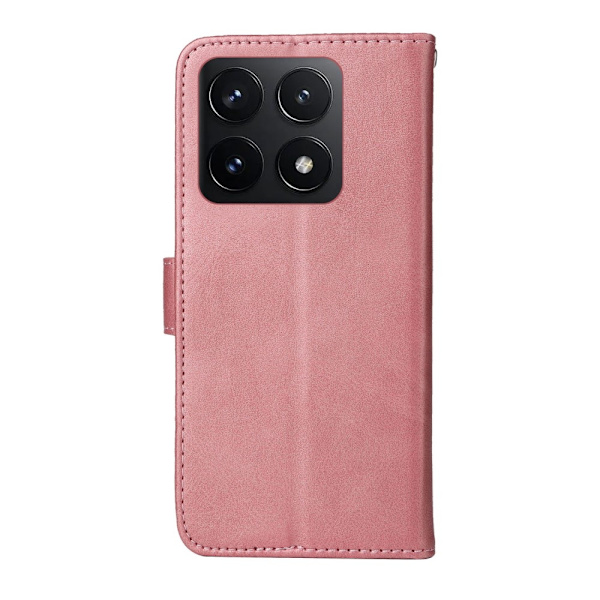 SKALO Xiaomi 14T PU-nahkainen Lompakkokotelo - Valitse väri Pink