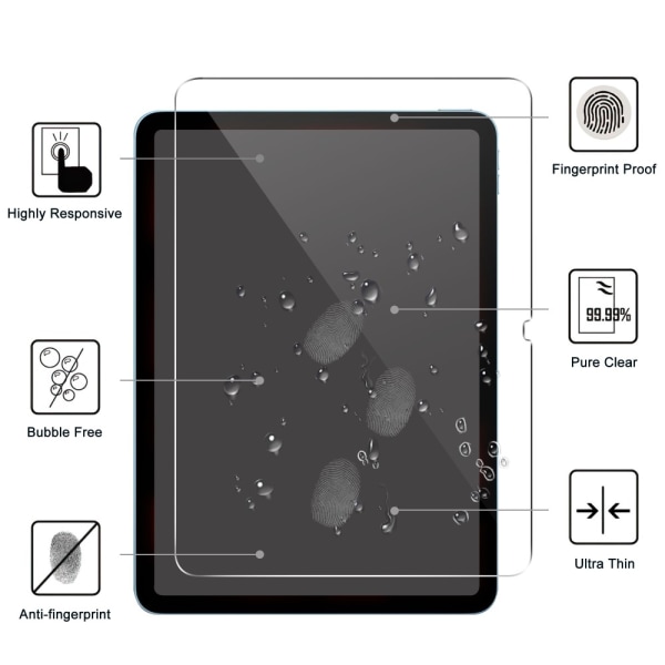 SKALO iPad Air 11 (2024) Panssarilasi Näytönsuoja Transparent