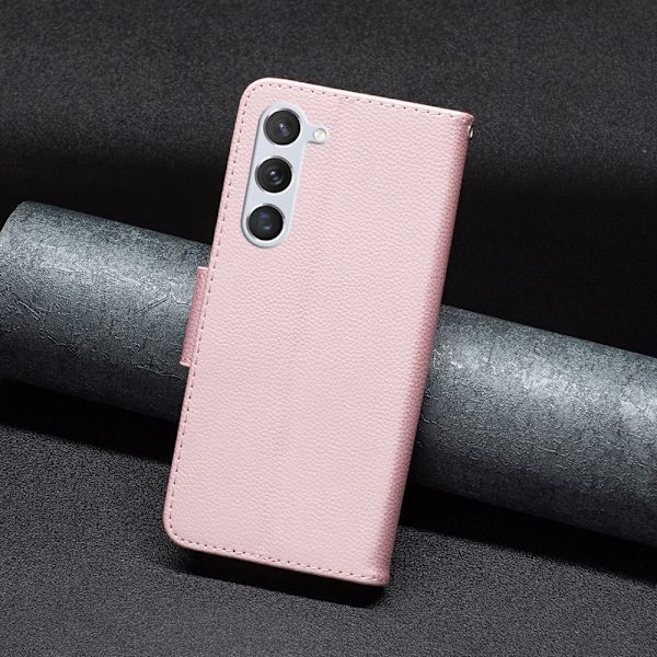 SKALO Samsung S24 Litchi Lompakkokotelo - Ruusukulta Pink gold