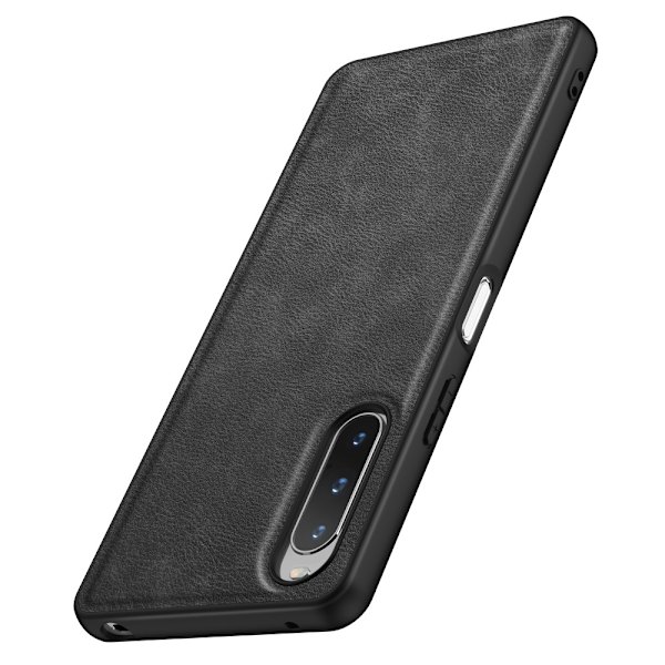 SKALO Sony Xperia 10 V PU-nahka Hybridi Suojakuori - Musta Black