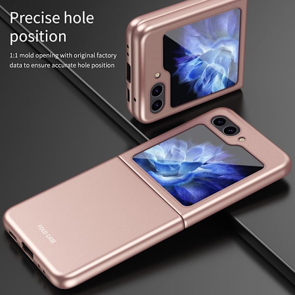 SKALO Samsung Z Flip6 Ultratunn Skin-touch Fold Skal - Svart Svart