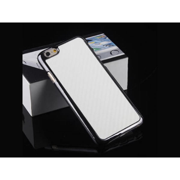 iPhone 6/6S Carbon fiber Skal - fler färger Vit