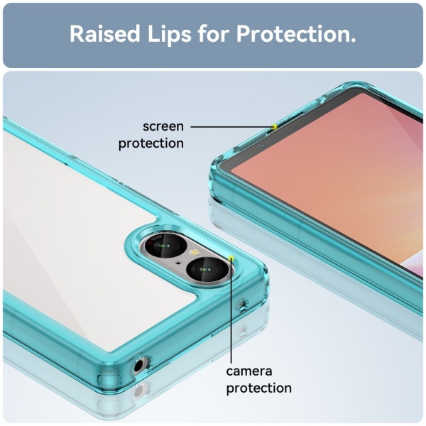 SKALO Sony Xperia 5 V Farve Bumper Cover - Turkis Turquoise