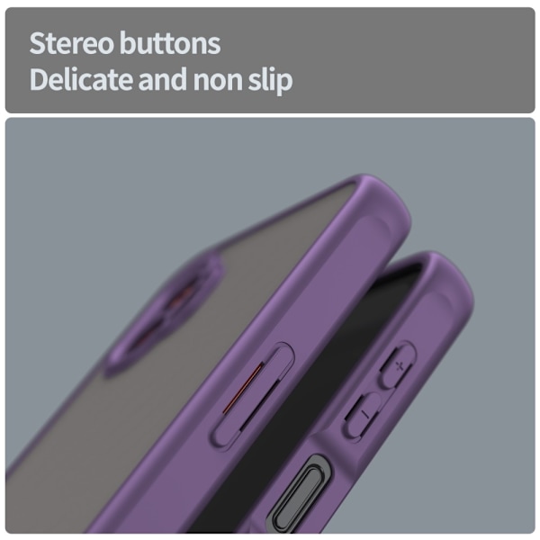 SKALO Samsung XCover7 Pro Color Bumper Frosted Cover - Lilla Purple