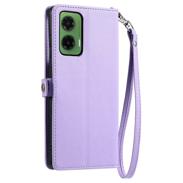 SKALO Motorola Moto G35 5G PU-Nahkakotelo Lompakkokotelo - Violetti Purple