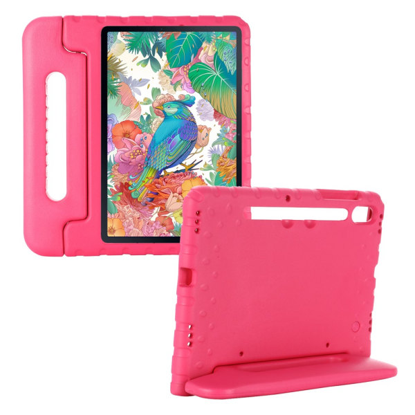 SKALO Samsung Tab S7/S8 Kuori kahvalla/telineellä - Pinkki Pink