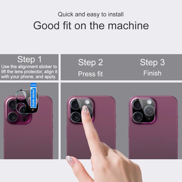 IMAK Kamerabeskyttelse af hærdet glas til Honor 600 Smart - Sort Black