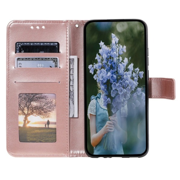 SKALO Sony Xperia 5 V Mandala lompakkokotelo - Ruusukulta Pink gold