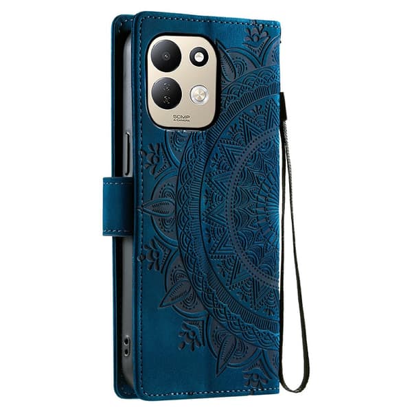 SKALO Mandala Plånboksfodral för Xiaomi Redmi 17 - Blå Blå
