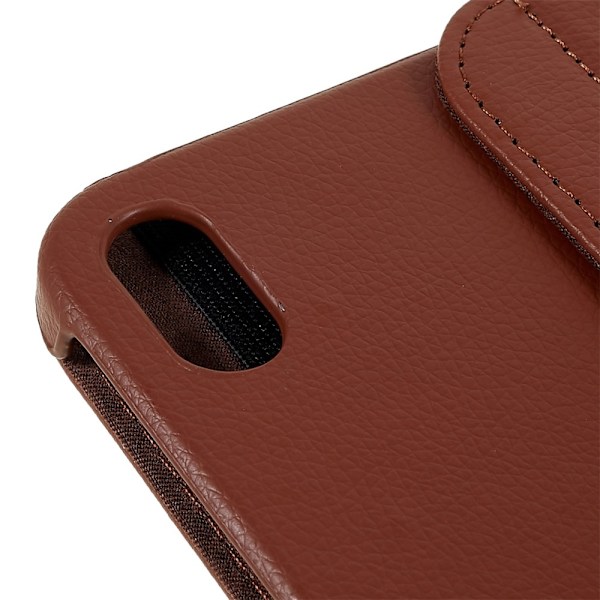 SKALO iPad 11" (2025) 360 Litchi Fodral - Brun Brun